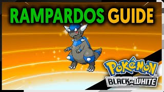 HOW TO GET RAMPARDOS ON POKEMON BLACK AND WHITE [upl. by Nylodnew]