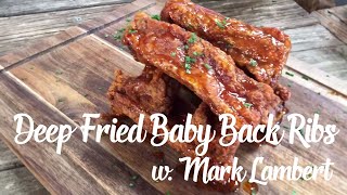 Deep Fried Baby Back Ribs w Mark Lambert from Sweet Swine o Mine [upl. by See]