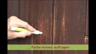 picobello  ColorStift  Reparatur Kratzer Kratzspuren Holz Tür Hund [upl. by Meuse]