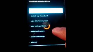 Official ClockworkMod Recovery Touch [upl. by Einahpets]