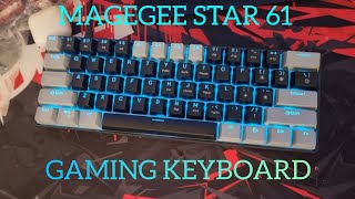 Magegee Star 61 Gaming Keyboard UNBOXING AND REVIEW [upl. by Derna863]