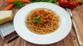 Spaghetti Bolognese  Rezept und Anleitung  Natürlich Lecker [upl. by Cressy]