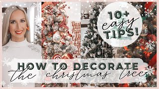 NEW  HOW TO DECORATE A CHRISTMAS TREE 2021  EASY TREE DECORATING TIPS  Tree Decorating ideas [upl. by Lahtnero191]