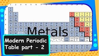 Chemistry  Modern Periodic Table  Periodic Classification of Elements  Part 6  English [upl. by Anemij]