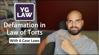 Defamation Essentials Defences and case laws  Law of Torts [upl. by Esilegna]