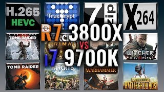 Ryzen 7 3800X vs i7 9700K Benchmarks  Test Review  Comparison  Gaming  13 Tests [upl. by Rehtaef]