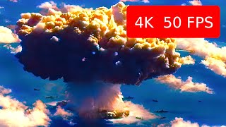 1946 Report on the Atomic Bomb Test at Bikini Atoll in Color 4K 50FPS [upl. by Meesaw]