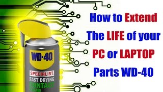 HOW TO Safely Clean Wash PC  Laptop  Circuit Boards amp Parts w WD40® Specialist Contact Cleaner [upl. by Quintina]