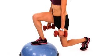 How to Do a Backward amp Forward Lunge  Bosu Ball Workout [upl. by Eikcuhc723]