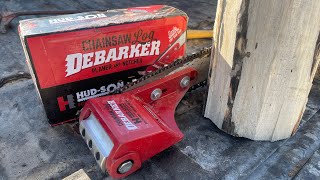 I got a new tool Chainsaw debarker attachment [upl. by Notlrahc]