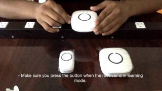 SadoTech Wireless Doorbell Model CXRi  Setup Installation [upl. by Hoopen]