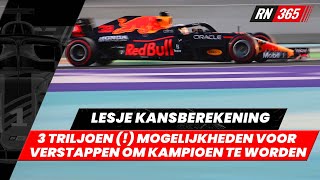 HOEVEEL Op zoveel manieren kan Verstappen wereldkampioen worden in SaoediArabië  RacingNews365 [upl. by Markowitz733]