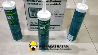 Dow Corning RTV 732 Silicone Sealant Lem Silicon Food Grade  CLEAR WHITE [upl. by Akcebar]