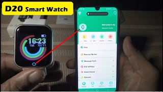 D20 Smart Watch Unboxing and Review amp Setup  D20 Smart Watch How to Connect  Time Setting  Fix [upl. by Mariska]