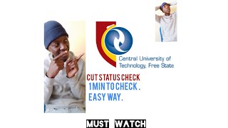 CENTRAL UNIVERSITY OF TECHNOLOGY HOW TO CHECK STATUSCUT MUST WATCH [upl. by Ajani]