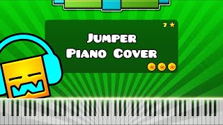 Jumper by Waterflame  Piano Tutorial  Cover Geometry Dash Level 7 [upl. by Ahsenra856]