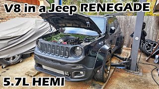 HEMI Swap Jeep Renegade pt 30 Going Back Together [upl. by Vanya]