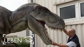 Die neue DinosaurierAttraktion im Movie Park Germany 22  Abenteuer Leben [upl. by Ahseikan779]