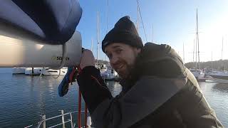 Selden Singleline Reefing Fix lost reefing line  Boat projects [upl. by Rekoob]