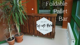 How to build a foldable bar from pallets [upl. by Luann]