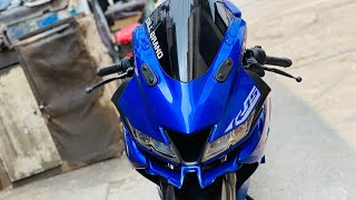 Yamaha r15 v3 winglet type 3 robortic style  Winglet Type 3 for Yamaha R15 V3  Gill Brand [upl. by Laaspere]