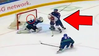 Nate MacKinnon Game Winning Goal Off of Visor Face Valeri Nichushkin FULL CLIP  Avalanche Canucks [upl. by Elsbeth201]