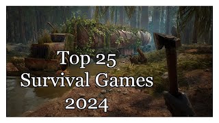 TOP 25 Des Jeux de Survie 2024 Survival Games of 2024 [upl. by Lenssen]