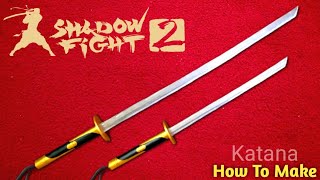 How To Make Shoguns Katana With Cardboard Part1  Shadow Fight 2 Boss Weapon With Cardboard [upl. by Icyac61]