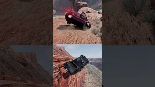 Fiat Doblo vs Gavril Barstow cliff ram CRASH automobile crashdrive beamngdrive madness cliff [upl. by Gordon867]