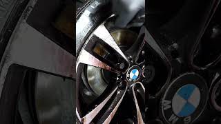 Nettoyage des pneus et jantes dune BMW  automobile detailing nettoyageauto [upl. by Farnham]