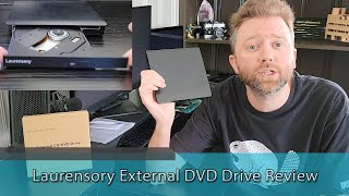 BURN CDs OR DVDs ON THE GO  Laurensory External DVD Drive Review [upl. by Ferullo]