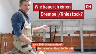 DrempelKniestock mit Metallprofilen und Gipskarton bauen  DH – Trockenbau [upl. by Kizzie]