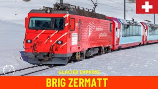 Cab Ride Glacier Express BrigZermatt MatterhornGotthardBahn Switzerland train drivers view 4K [upl. by Rratsal397]