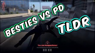 Besties vs PD  GTA RP NoPixel [upl. by Akinorev]