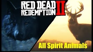 Red Dead Redemption 2 All Spirit Animals [upl. by Pascale]