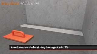 Douchegoot plaatsen – Easy Drain CompactModulo TAF met primaire afwatering Nederlands [upl. by Hana]