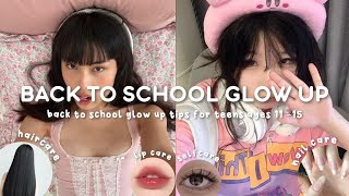 back to school glow up tips 🌸🪞for teens ages 1115 [upl. by Ankeny]