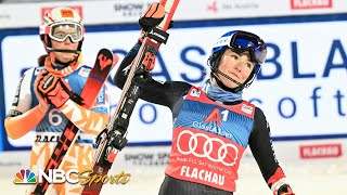 Mikaela Shiffrin edges slalom archrival Petra Vlhova for 94th career World Cup crown  NBC Sports [upl. by Mcquillin]