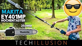 🔥KETTENSÄGE AM STIEL😁 MAKITA Akku Multifunktionsantrieb DUX60  EY401MP Hochentaster Review amp Test [upl. by Shriver]