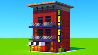 Minecraft Tutorial How To Make a City Hotel [upl. by Lamak]