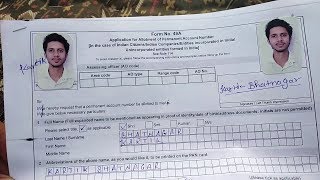 How to Fill Pan Card Form No 49A [upl. by Einej700]