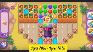 Gardenscapes  Level 7851  Level 7875   All Puzzles  Gameplay PART  365 [upl. by Aiem]