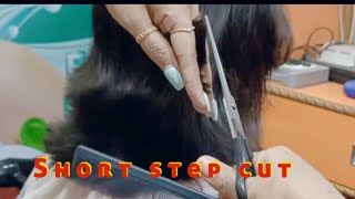 How to Short step hair cut  Nandini beauty parlour  Sivasagar Assam [upl. by Katharyn221]