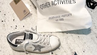 Golden Goose Unboxing ASMR goldengoose asmr unboxing designer sneakers superstar [upl. by Huntley300]