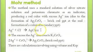 Argentometric titration MPTS [upl. by Akinor]