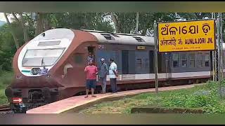 Tata Badampahar first DEMU started from today Tata Badampahar first demu train Aunlajodi [upl. by Lorette450]