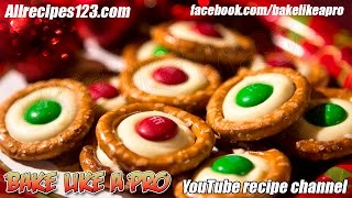 White Chocolate MampMs Holiday Pretzels Recipe [upl. by Davies]