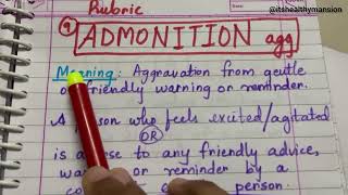 Rubrics easy explanation Admonition Activity desire acuteness repertory rubrics repertorynotes [upl. by Llerraf165]