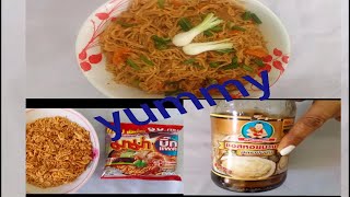 Prawn flavored noodles with oyster sauce [upl. by Aramat308]