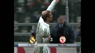 WINNING ELEVEN 9 l ZINEDINE ZIDANE ROCKET GOALS VS MAN UTD [upl. by Aineval]